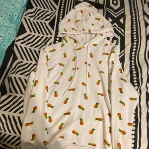 Pineapple semi-cropped hoddie